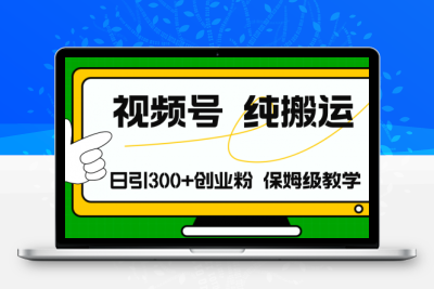 视频号纯搬运日引流300+创业粉，日入4000+-大大博客