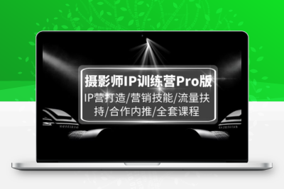 摄影师IP训练营Pro版IP营打造/营销技能/流量扶持/合作内推-大大博客