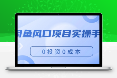 闲鱼风口项目实操手册，0投资0成本，让你做到，月入过万-大大博客