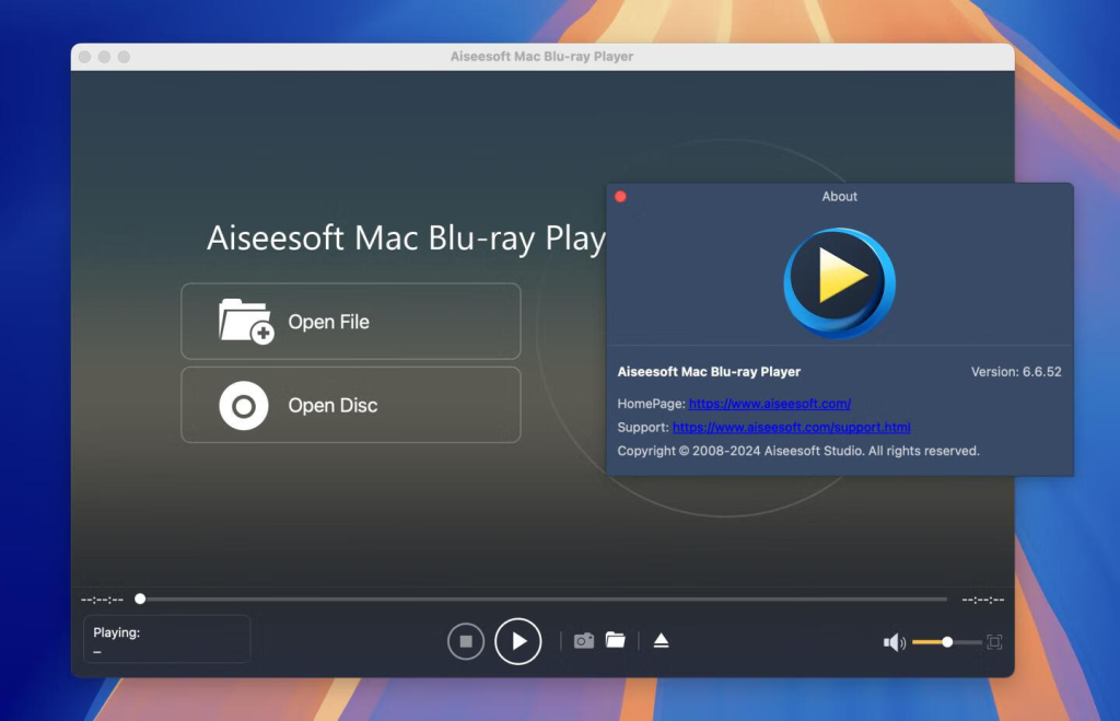 AiseesoftBlu-ray Player for Mac v6.6.52激活版强大的蓝光播放器-大大博客